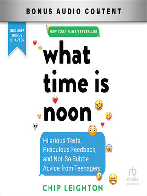 What Time Is Noon? - Audiobook